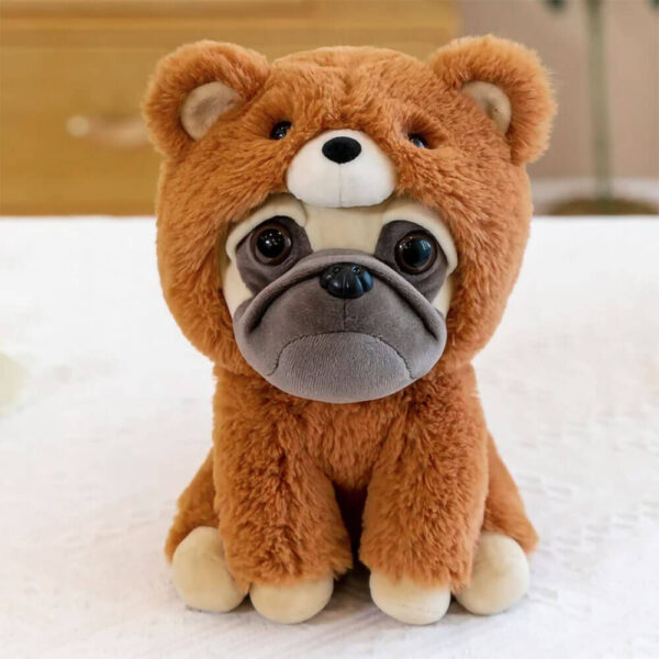 French Bulldog Plush Toy wearing bear costume