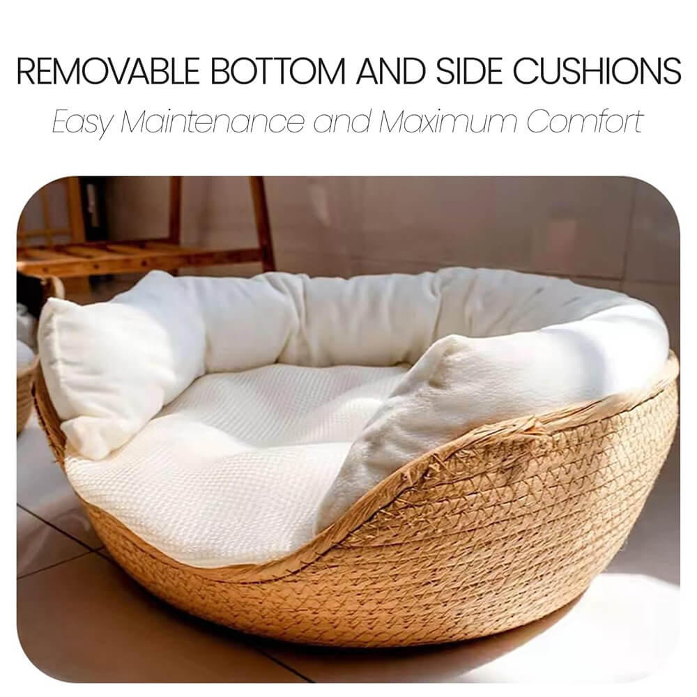 Frenchie Bamboo Basket Nest