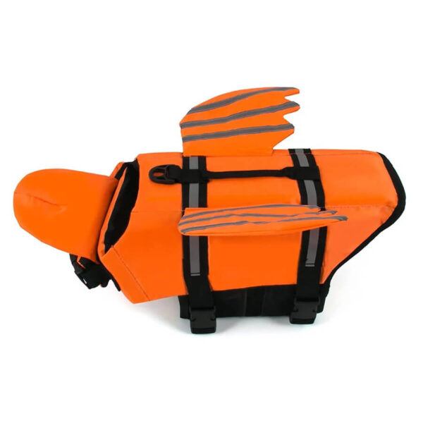 AquaPup Frenchie Life Vest in orange
