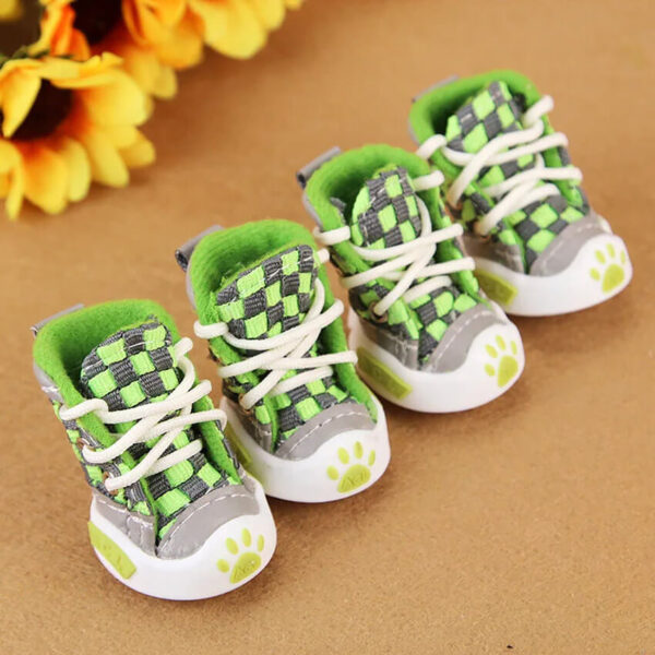 French Bulldog Sneakers in Neon Green color