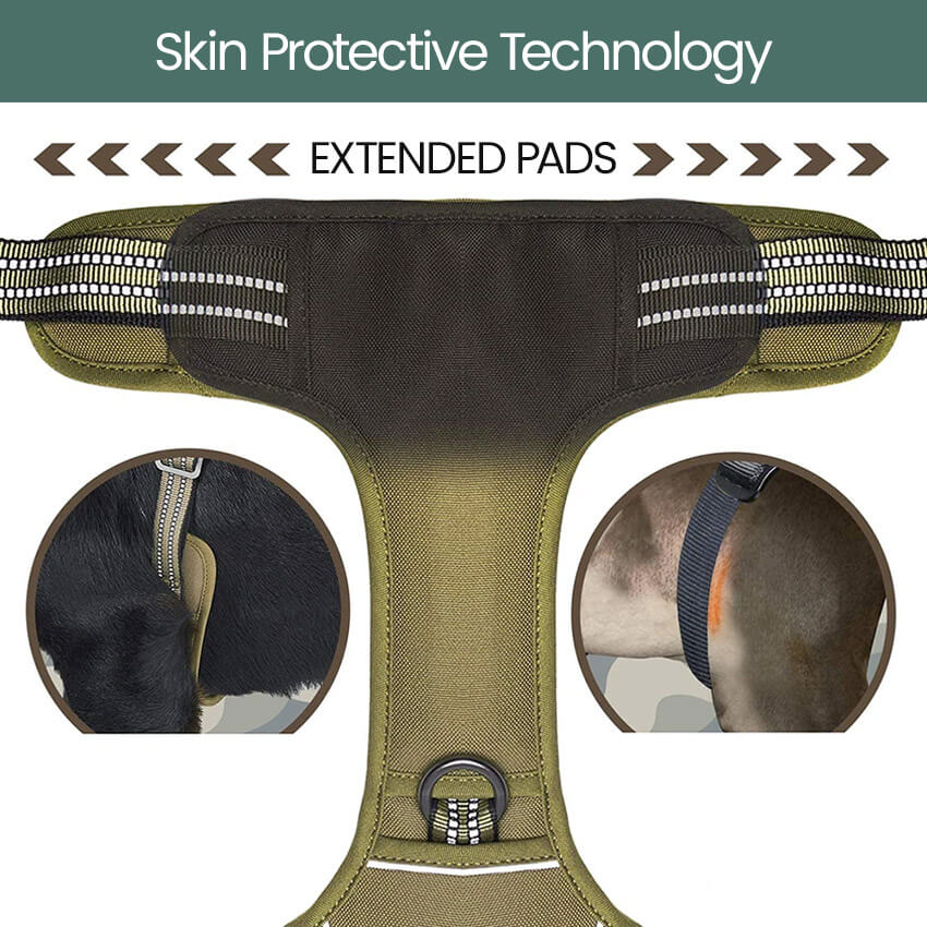 French Bulldog Tactical Harness extended pads