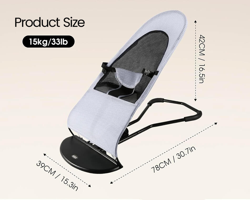 French bulldog rocking chair size info